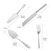 Colorful Stainless Steel Pizza Cream Cake Shovel Knife Fork Spoon Set Baking Tools