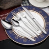 Luxury Flatware Matte Gold Painted Cutlery Set Stainless Steel