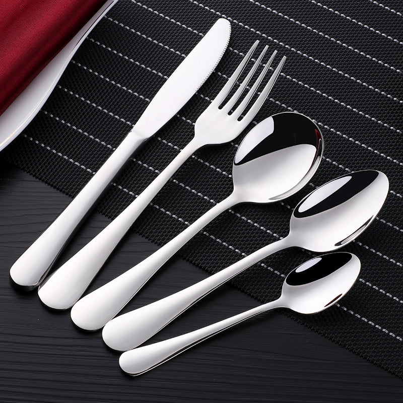 Buyer Star Bulk Silverware Fork Spoon Knife Flatware Set Stainless Steel 18/10 Utensils Cutlery Set For Hotel