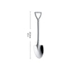 50pcs Rainbow Shovel Spoons Small Shovel Shape Stainless Steel Dessert Fruit Iced Tea Coffee Mixing Jam Ice Cream Salad Spade Spoons