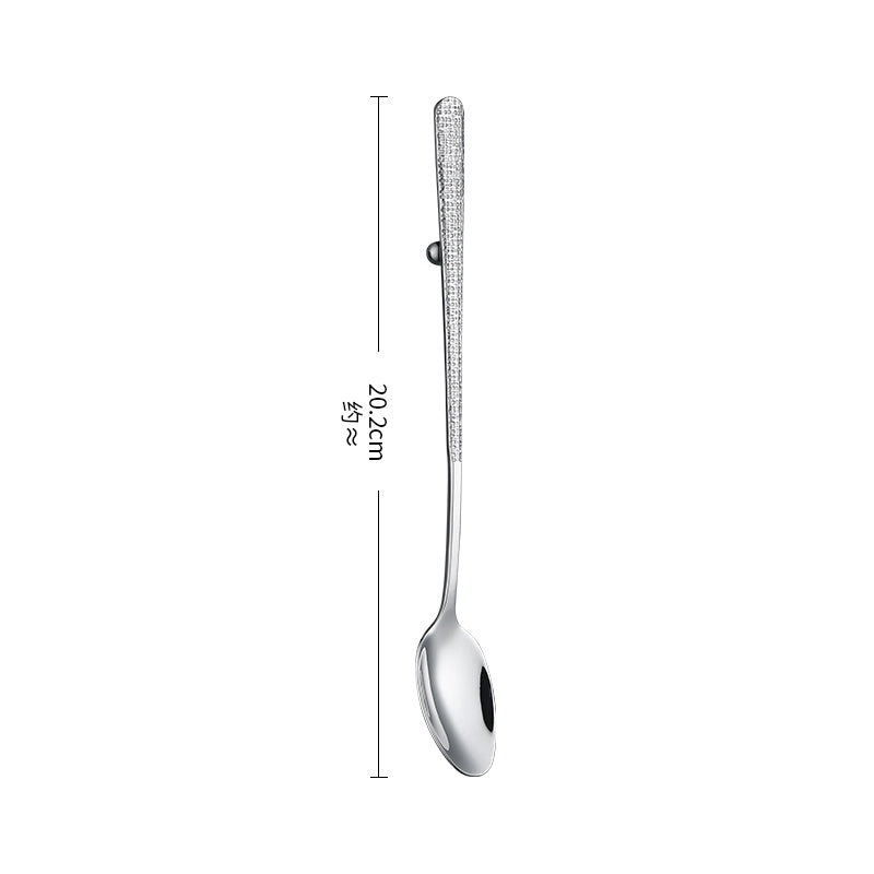 Silverware Set for 11 Stainless Steel Flatware Mirror Polished Cutlery Set Utensils Include Spoons Forks Knives for Home Restaurant Beaded Handle
