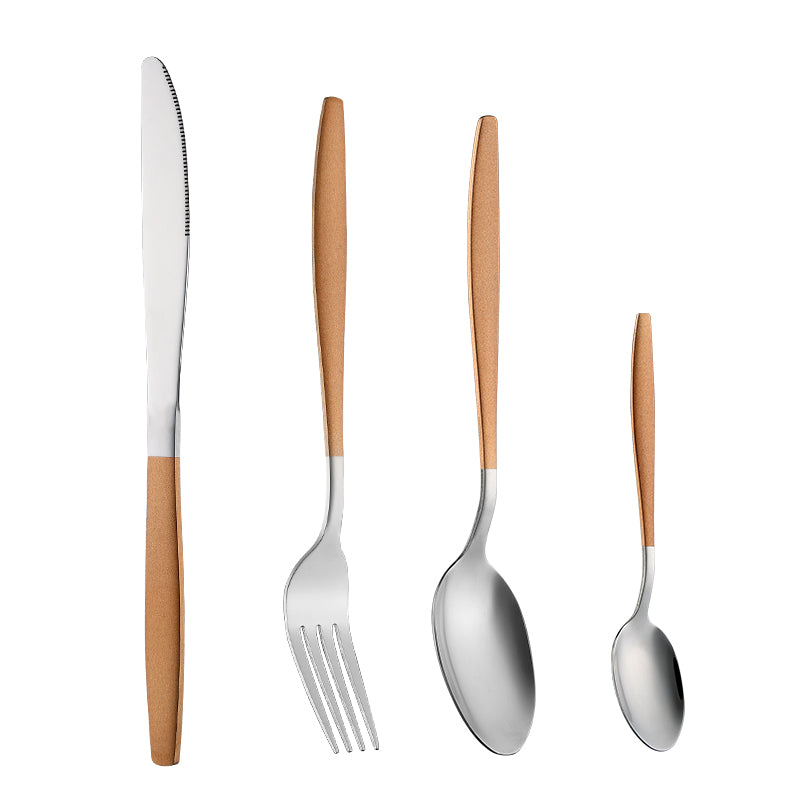 Wholesale Good Quality Royal Cutlery Utensil Stainless Steel Flatware Set Western Luxury Silverware