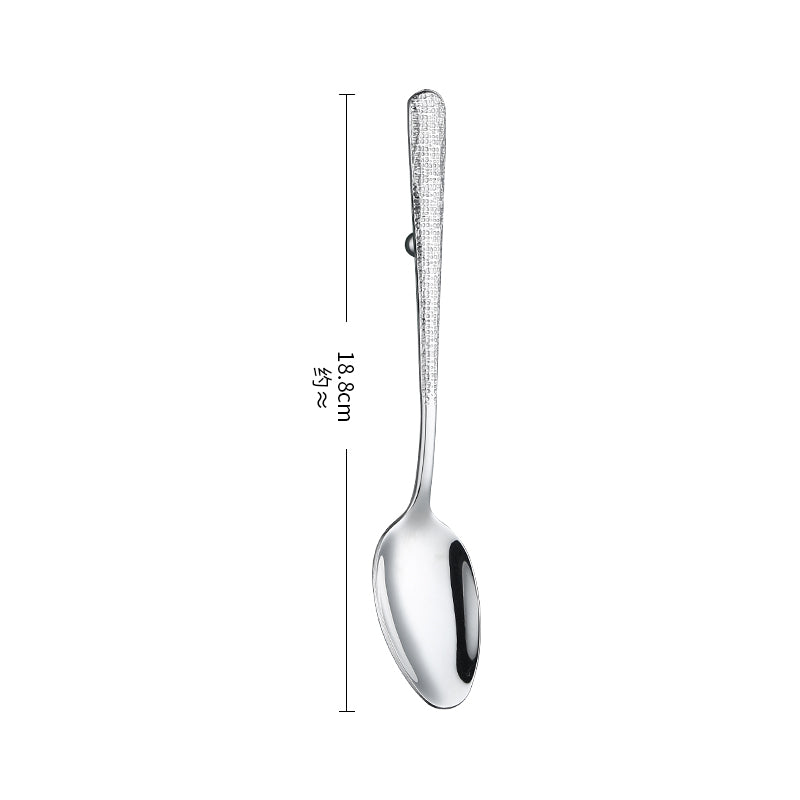 Silverware Set for 11 Stainless Steel Flatware Mirror Polished Cutlery Set Utensils Include Spoons Forks Knives for Home Restaurant Beaded Handle