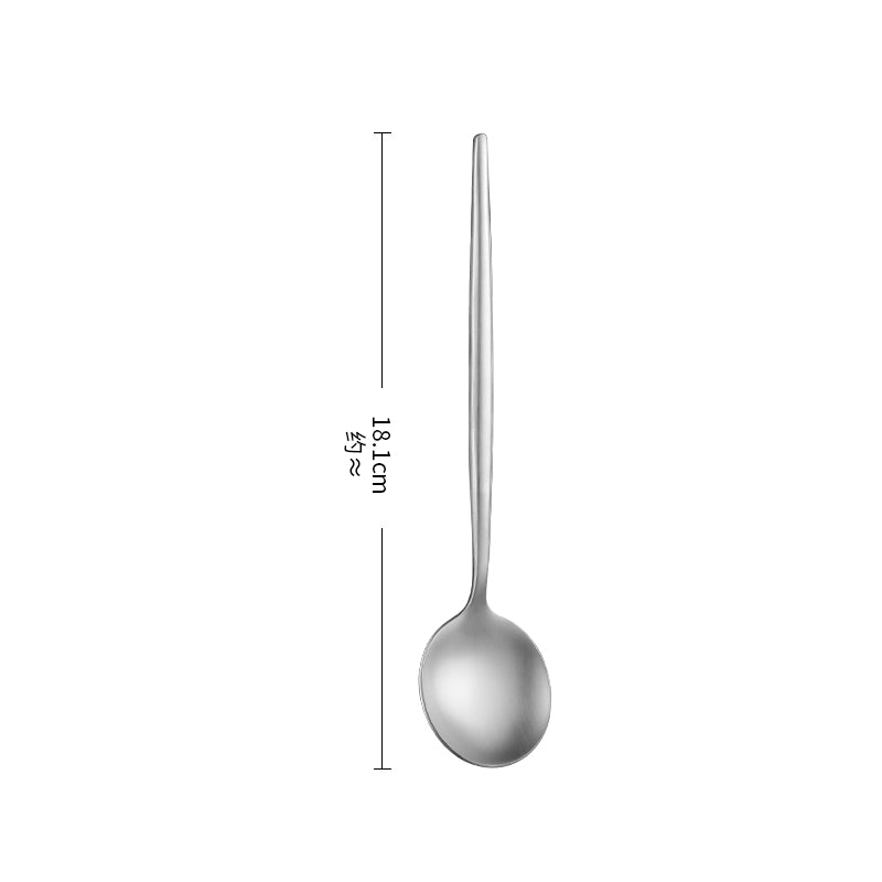 Minimalist Nordic Style High Quality Stainless Steel Knife Fork Spoon Set 9-Piece Household Use