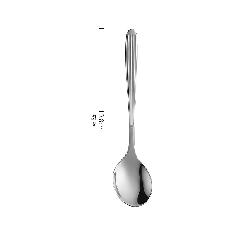 High-Density Mirror Polished Stainless Steel Cutlery Set 19-Piece Export Quality