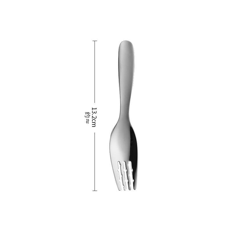 Classic Stainless Steel Flatware Set Elegant Silverware for Fine Dining Children Spoon and Fork