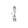 Stylish Handle Stainless Steel Coffee Spoon and Fork Modern Dining Silverware Pack