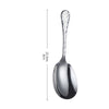 Rice Paddle Spoon 304 Stainless Steel Thickened Rice Spoon Rice Spatula Non Stick Rice Scooper for Rice Mashed Potato Salads