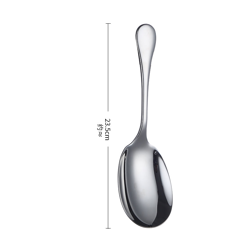 Rice Paddle Spoon 304 Stainless Steel Thickened Rice Spoon Rice Spatula Non Stick Rice Scooper for Rice Mashed Potato Salads