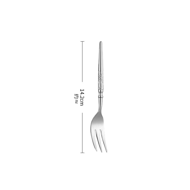 Silver Mirror Polished Stainless Steel Flatware Set Elegant Dining Cutlery