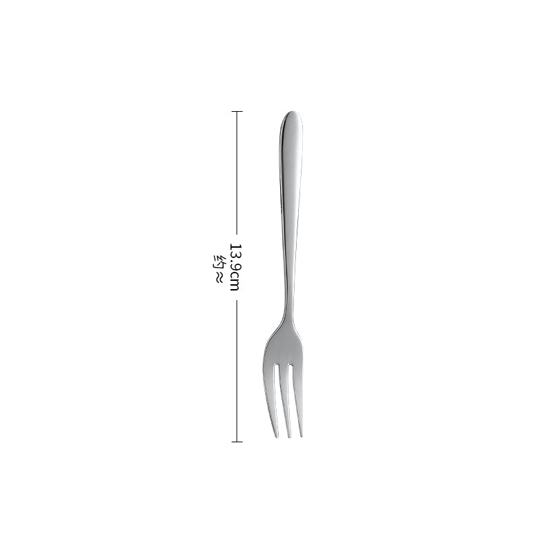 Buyer Star Stainless Steel Large Serving Fork Set Tea Fork Fruit Fork for Party Banquet Buffet Dishwasher Safe, Set of 6
