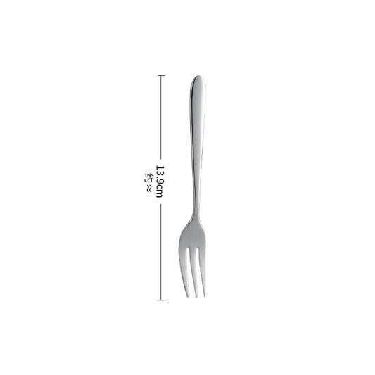 Buyer Star Stainless Steel Large Serving Fork Set Tea Fork Fruit Fork for Party Banquet Buffet Dishwasher Safe, Set of 6