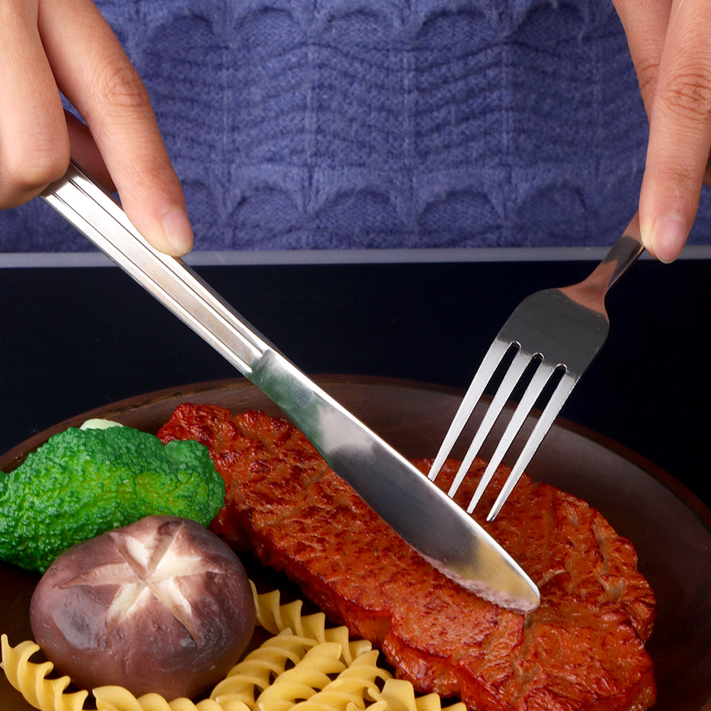 Wholesale Cheap Price High-grade stainless steel reusable cutlery set for restaurant hotel