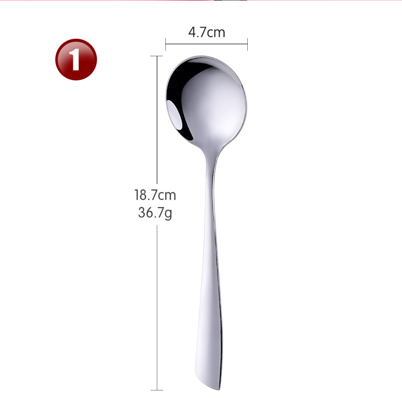  Accept Custom Logo Stainless Steel Spoon Tableware For Hotel Banquet Cutlery Sets