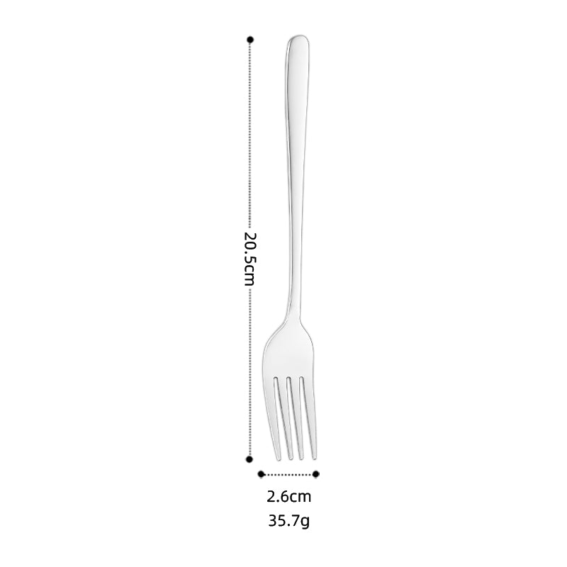 Amazon Hot Sale Silver Cutlery Set Knife Fork and Spoon  with Elegant Packing