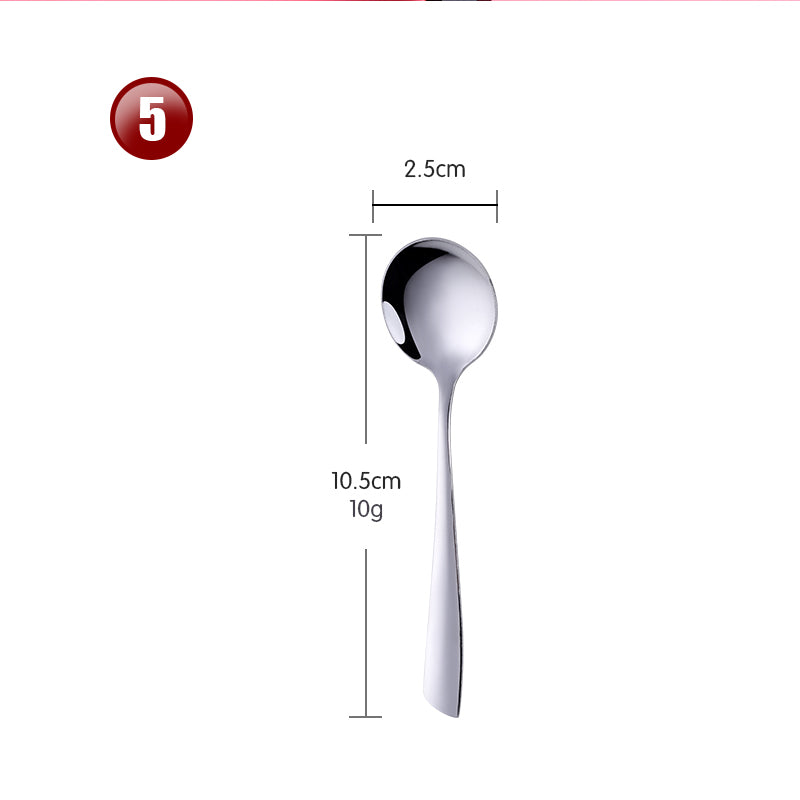  Accept Custom Logo Stainless Steel Spoon Tableware For Hotel Banquet Cutlery Sets