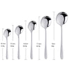 Multiple sizes stainless steel Tableware set tea coffee dessert spoon for dining 5 Set/Sets(Min. Order)