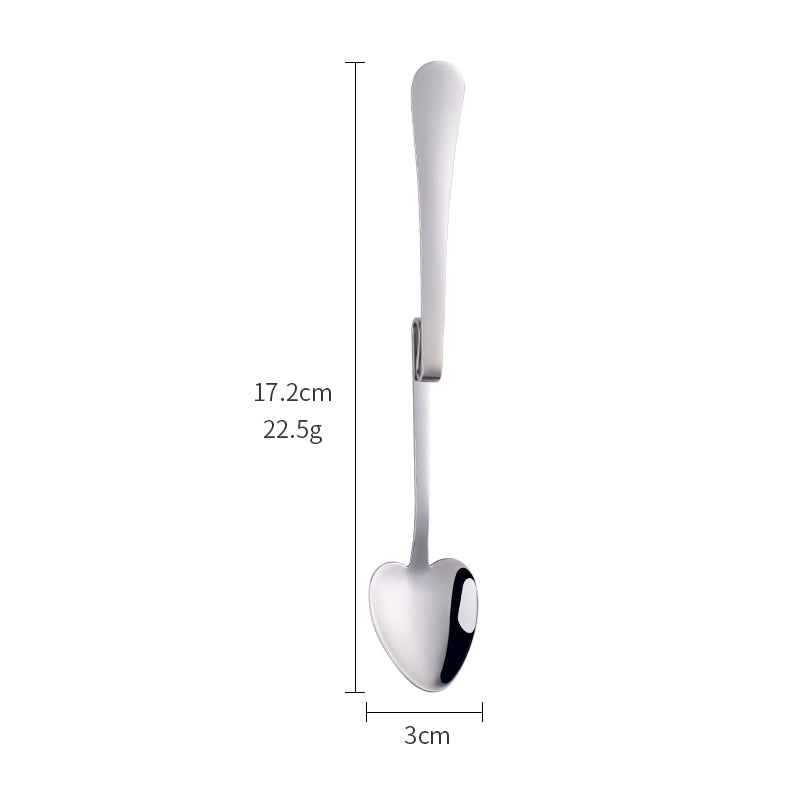 Creative personality 304 stainless steel hanging cup cute ccoffee stir dessert spoon