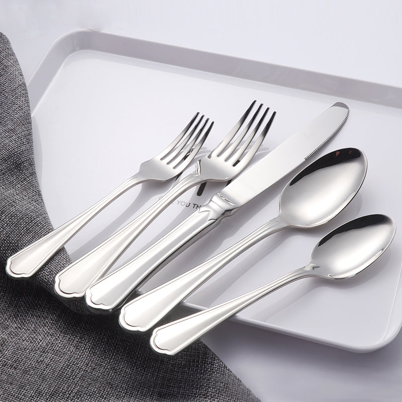 Portable 18/10 luxury cutlery set Stainless steel gold Flatware Sets 10 Set/Sets(Min. Order)