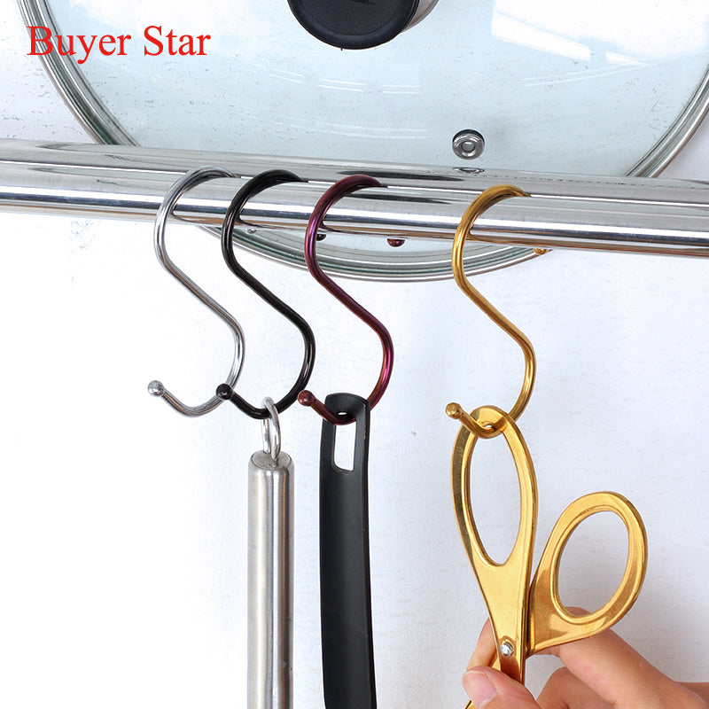 High quality durable stainless steel S type kitchen bathroom balcony hook 10 Piece/Pieces(Min. Order)
