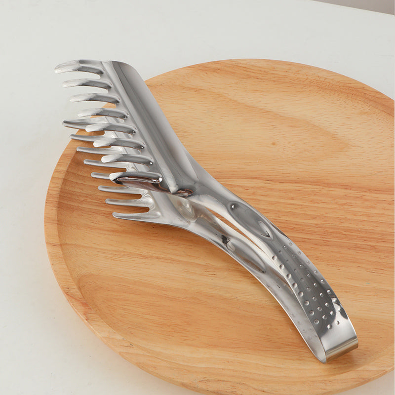 Kitchen Tongs Stainless Steel  Cooking  Food Tongs Toaster Grill BBQ Tong