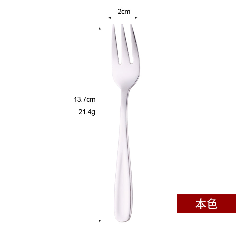 Wholesale 18/10 stainless steel reusable colorful mini dessert cake fruit salad fork 50 Piece/Pieces(Min. Order)