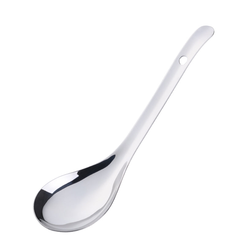 Factory Wholesale Multi-Color Dinner Spoon 304 Stainless Steel Kitchen Rice Spoon Cutlery Metal Spoon