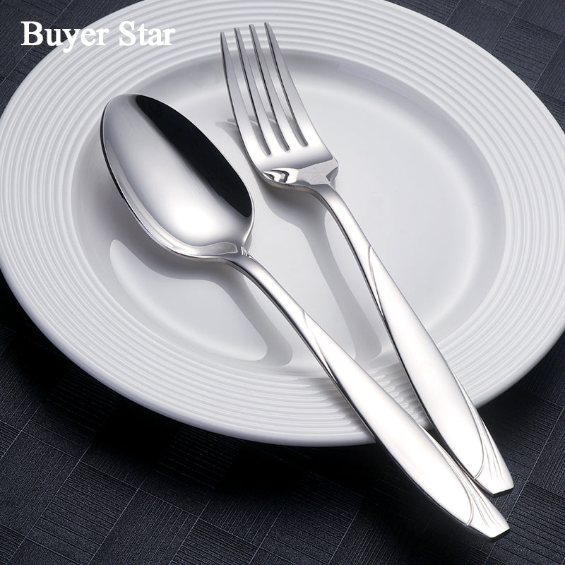 18/10 silver 5 pieces cutlery set Stainless steel gold Flatware Sets 5 Set/Sets(Min. Order)