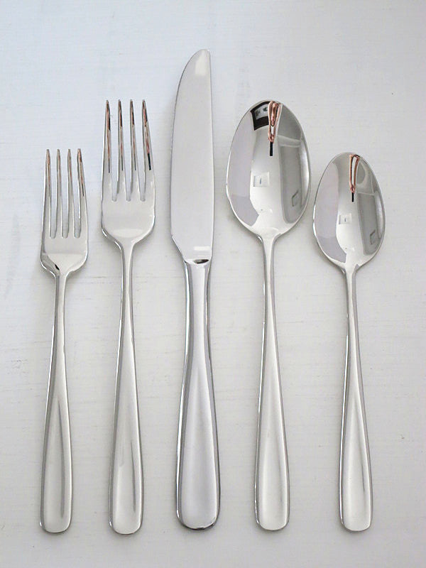 Outlet store  Luxury hotel restaurant new 5 pieces stainless steel cutlery set with box