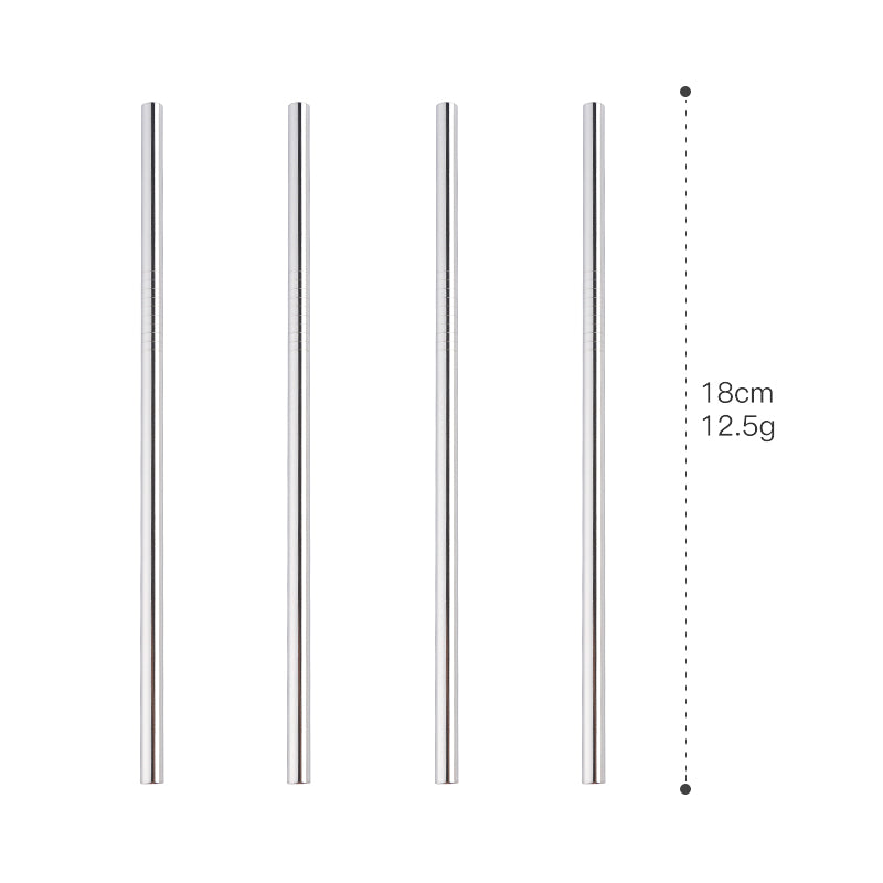 Wholesale Stainless Steel 304 Colorful Metal Reusable Drinking Straw for Children 10 Piece/Pieces(Min. Order)