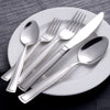 Outlet store  Luxury hotel restaurant new 5 pieces stainless steel cutlery set with box