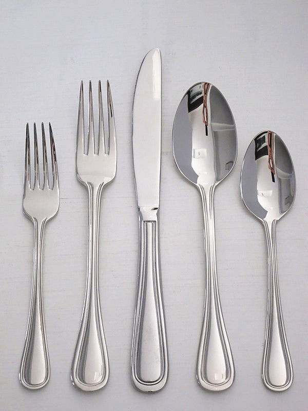 Outlet store  Luxury hotel restaurant new 5 pieces stainless steel cutlery set with box