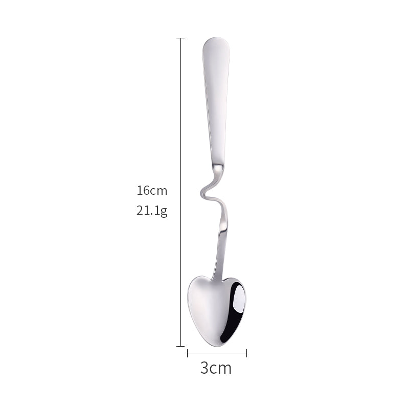 Creative personality 304 stainless steel hanging cup cute ccoffee stir dessert spoon