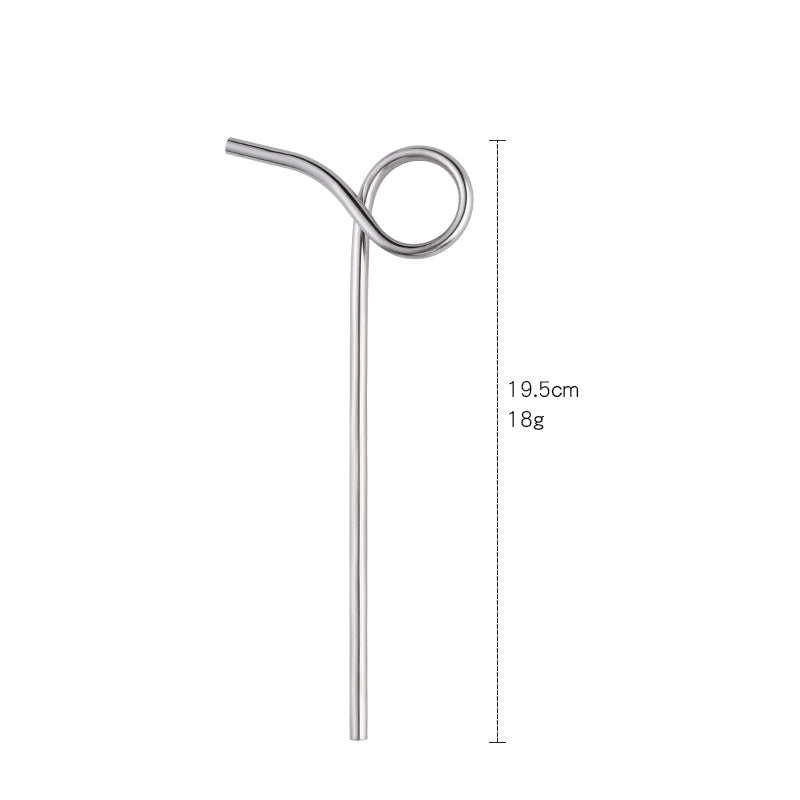 New Design Reusable Colorful Crazy Loop 96 Shape Stainless Steel Custom Fun Metal Straws 100 Piece/Pieces(Min. Order)