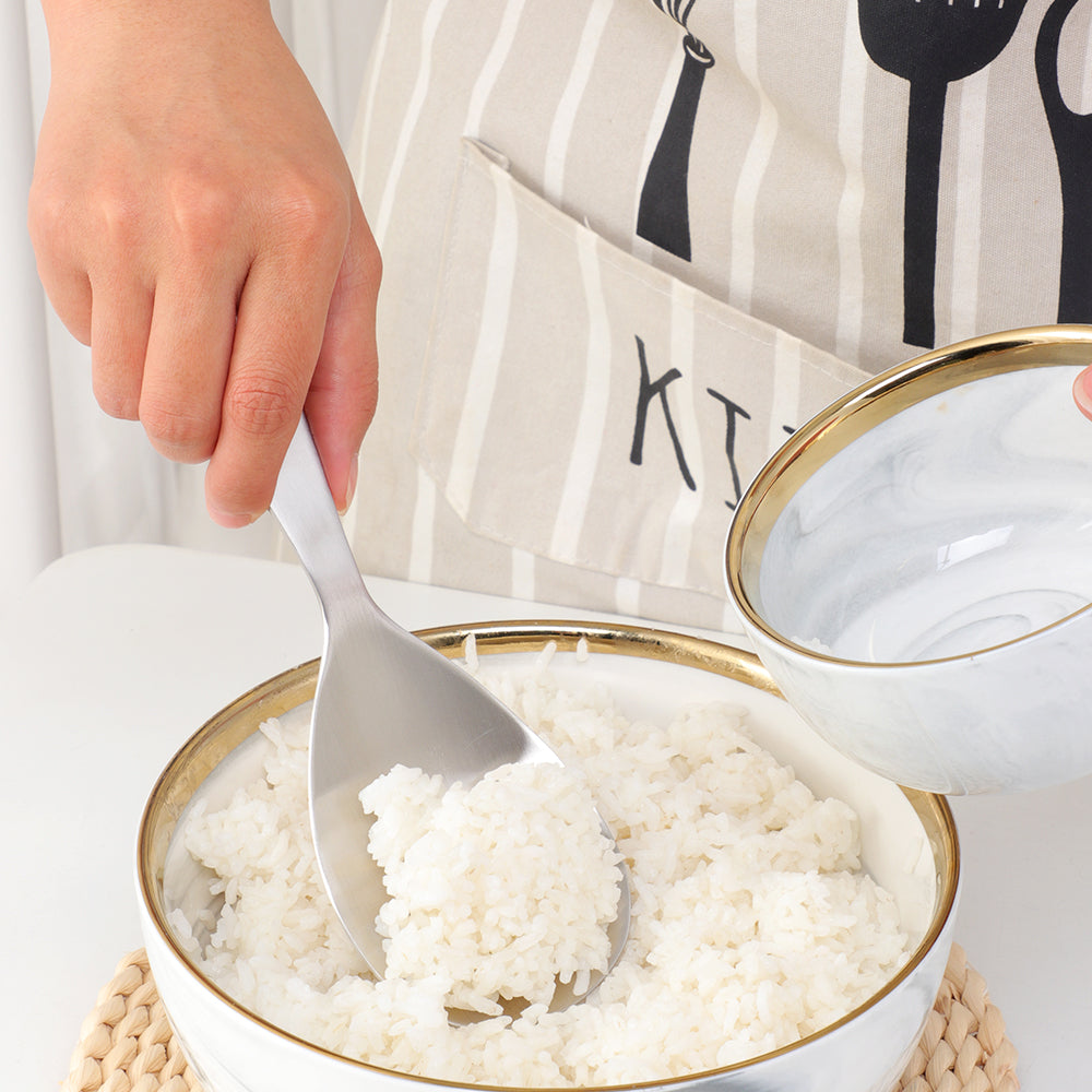 Japanese style stainless steel kitchen cooking utensil set rice scoop spatula 6 Set/Sets