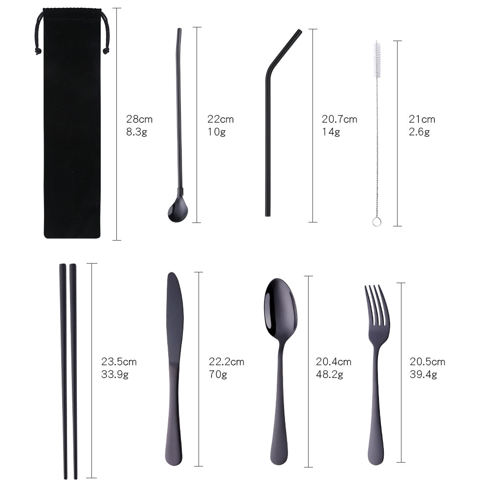 Buyer Star Travel Camping Stainless Steel Flatware Sets Cutlery with bag 6000 Piece/Pieces(Min. Order)