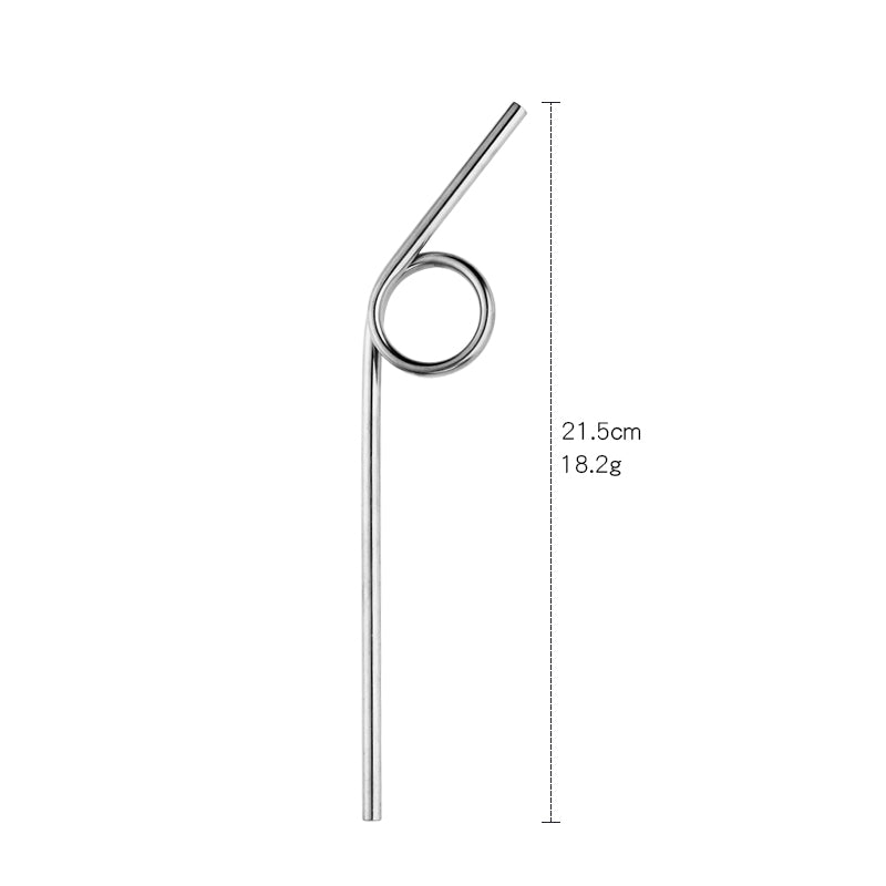 New Design Reusable Colorful Crazy Loop 96 Shape Stainless Steel Custom Fun Metal Straws 100 Piece/Pieces(Min. Order)