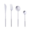 Restaurant Silver Flatware Set Dinner Spoons Forks and Knife Stainless Steel Cutlery 5 Set/Sets(Min. Order)