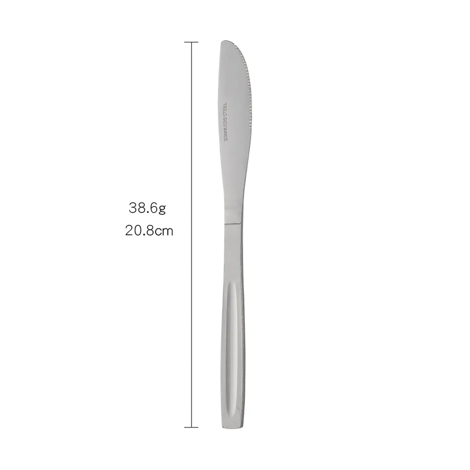 OEM/ODM Stainless Steel Travel Camping Cutlery Set Portable Silverware Set